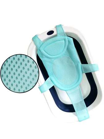 Newborn Adjustable Bathtub Pillow Seat Cushion Cross-Shaped Anti-Slip Baby Bath Net Mat Children Bathtub Shower Cradle Bed Seat