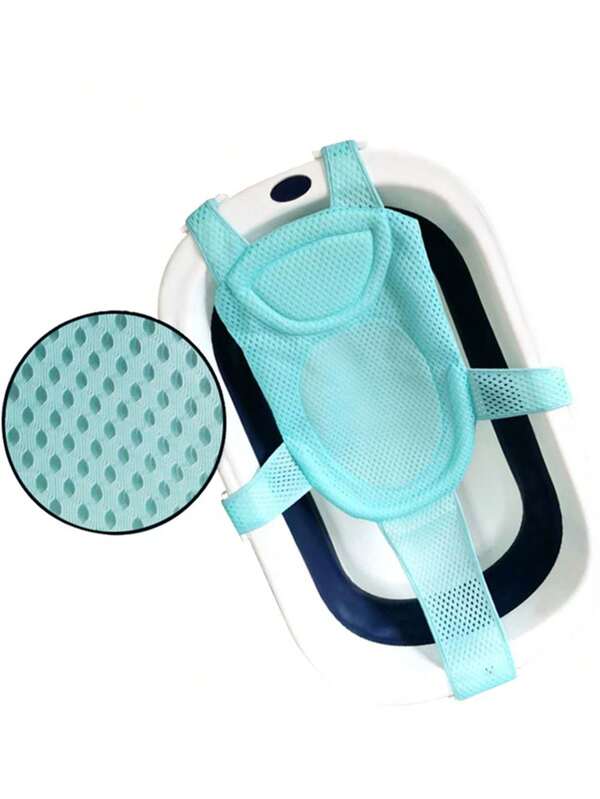 Almofada Ajustável para Banheira de Bebê Recém-Nascido, Assento com Almofada em Forma de Cruz e Antiderrapante, Rede de Banho para Bebês, Berço de Chuveiro, Assento de Berço