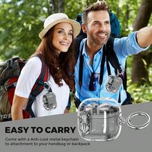 Zij8265 Compatible With Samsung Galaxy Bud 3 Pro Case Buds3 Case Cover Clear Lock Clip With Cleaner Kit Bling Transparent TPU Galaxy Buds Pro 3 Protective Cover Men Women With Carabiner Glitter Clear - ClearGlitter - View 6