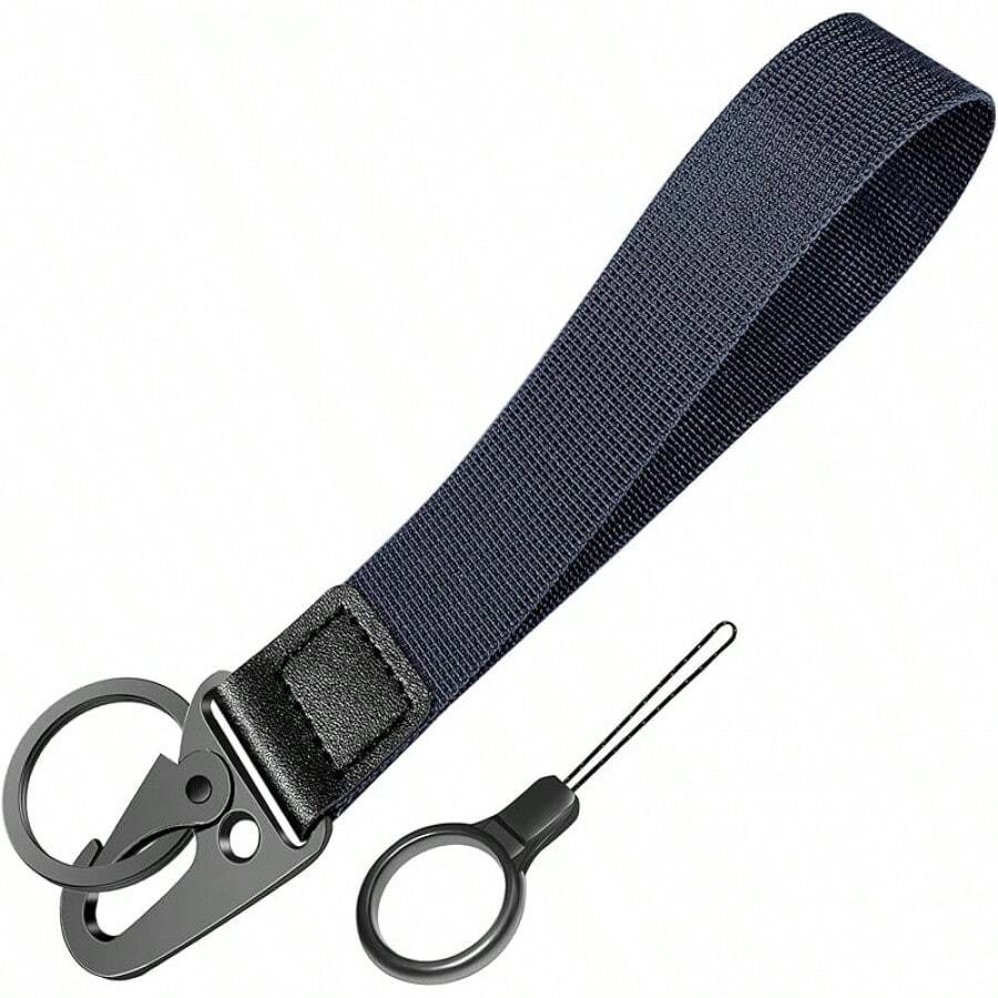 Universal Wrist Key Lanyard| Hands-Free Anti-Loss Strap, Adjustable & Unisex For Sports, Work & Outdoors - 深藍色 - 查看 1