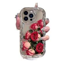 Funda para teléfono 1 pieza Diseño de TPU Teléfono ondulado galvanizado, evita el desgaste, transpirable, resistente al calor y al polvo, adecuado 11, 12, 13, 14, 15, 16 Plus Pro Promax XSMAX X/ XS - Blanco - Ver 2