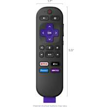 Voice Remote | Replacement TV Remote With Voice Control, Easy Setup And Preset App Shortcuts - Compatible With Roku TVs, Players And Audio Devices
