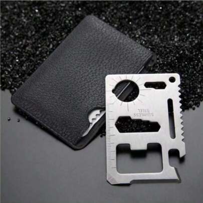 Outdoor Camping Supplies Multifunctional Military Knife Card Card Portable Bottle Opener Tool Card Folding Knife