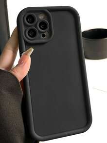 1 pieza Funda de teléfono con diseño de escaleras elegante, funda protectora linda y compatible con iPhone 7/8/X/11/12/13/14/15/16/16 Pro Max/13 Pro/14 Pro/15 Pro y Galaxy A56 5G/S55, diseño minimalista para uso diario y transporte, resistente al agua, a los golpes, a las caídas y a los arañazos - Negro - Ver 5