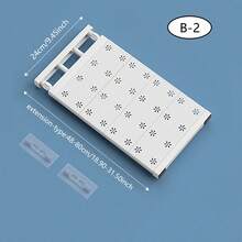 Mensola regolabile in tensione per mobiletto - Organizer salvaspazio estensibile, in plastica resistente con appendimento sopra porta e design estraibile | Unità di scaffalatura per armadio, dispensa, bagno, organizzatore per dormitorio universitario