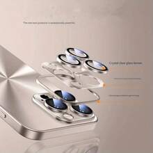 GOKIKASIYI 高品质激光极光 CD 彩色哑光金属带高清玻璃镜头膜全新防摔手机壳适用于 17、16、15、14、13、12、11 系列