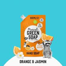 Marcel's Green Soap - Hand Soap Refill Pack Orange & Jasmine - Dispenser Refill Pack - Vegan - 97% - 500 Ml - 橘子和茉莉 - 查看 9