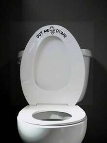 Removable PVC Toilet Decals - Suitable For Bathroom Decoration And Home Wall Stickers Bath Rug Floor Carpet Fall Decor Bathroom Accessories - Black - View 11