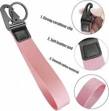 Universal Wrist Key Lanyard| Hands-Free Anti-Loss Strap, Adjustable & Unisex For Sports, Work & Outdoors - 粉色 - 查看 6