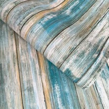 1 rollo de papel tapiz autoadhesivo de grano de madera azul - papel tapiz de vinilo removible y autoadhesivo, conveniente para decoración del hogar, fondo de TV, gabinetes, cómodas, papel tapiz decorativo, adhesivos de pared, decoración de habitación
