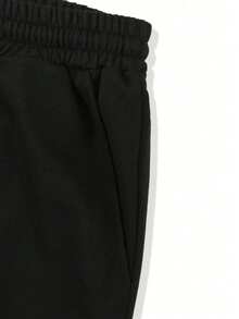 MEN Goth Men's Cross Print Drawstring Waist Pockets Loose Casual Shorts