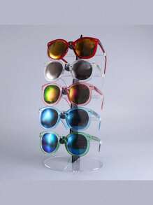 3/4/5 Pairs Of Glasses Sunglasses Storage Display Stand Storage Box Display Stand, Storage 5 Pairs Of Glasses, Men's Sunglasses, Women's Sunglasses, Sailing Glasses Storage Stand, Glasses Rack Lifter Display Stand, Glasses Display Stand, Sunglasses Frame, Suitable For Home Use, Shop Counters, Glasses Props, Glasses Supplies, Glasses Storage.
