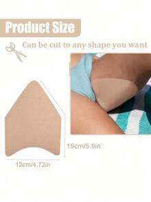 20pcs Invisible Anti-Chafing Thigh Bands, Thigh Friction Protection Tape, Transparent Protective Pads, Suitable For Women's Inner Thighs And Calves, Comfortable Protection