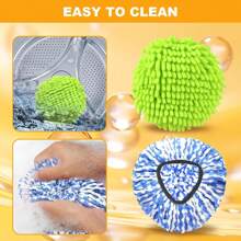 Replacement Mop Heads For 2 Tank Spin Mop System, 2 Microfiber Refills, 1 Scrub Brush, And 1 Mop Base Set Combo