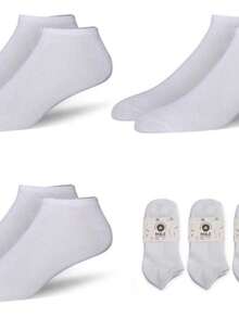 Kit 12 Pares Meia Masculina Cano Curto Soquete Preço Atacado - Branco - Visão 2