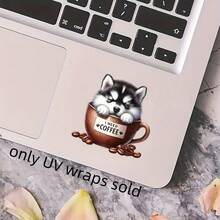 16pcs Cute Puppy Pattern UV DTF Transfer Paper, Waterproof, Scratch Resistant, Self-Adhesive PVC Decal, Suitable For Mugs, Ceramic Cups, Glass Cups, Metal Cups, Laptop And Mobile Phone Cases, DIY Packaging - Multicolor - View 8