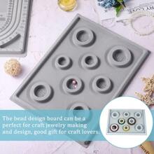 [3 Pcs Bead Tray] 1pc/2pcs/3pcs Bead Tray DIY Bead Design Plate, For Making Bracelets And Necklaces, Shaping Measurement DIY Tools
