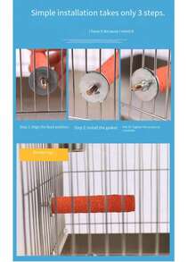 2 件装鹦鹉栖木砂纸杆玩具支架棒抓爪器磨爪棒