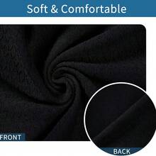 4/6 Pcs  Solid Color Dining Chair Cover Set, Dust And Stain Resistant Stretch Jacquard Removable Washable Chair Seat Cover Protector, Solid Brushed High Stretch Chair Seat Cover, Soft And Comfortable Chair Cover, Dust And Stain Resistant, Suitable For Dining Chairs, Office And Home Decoration, Dining Chair Cover, Dining Chair Cover, Kitchen Chair Cover, Dining Chair Cover Black, Gray. - Nhiều màu - Xem 5