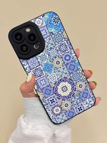 1P 图案和网格印花硅胶手机壳兼容 16/11/12/13/14/15/15pro/15 Plus/15 Promax/7plus/8plus/X/Xs Max/Xr/11pro/12pro/13pro/14pro/12mini/13mini/11promax/12promax/13promax/14promax/14plus/6/6s/6plus/7/8/16Pro/16plus/16promax/Se&兼容三星 Galaxy/A54/A14/A12/A13/A15/A32/A33/A24/A52S/S20/S21/S22/S23/S24/S23Plus/S24ultra/S25/A15/A33/A23 - 黑色 - 查看 1