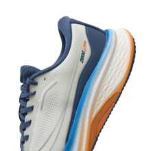 XTEP أحذية الجري للرجال 2000 كم 3.0 بلس، من نسيج مبطن مريح للقدم، أبيض بحري/أزرق رملي