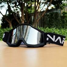 1 pieza Gafas de equitación para exteriores, Gafas anti-polvo para motocicleta y todoterreno, Gafas de esquí resistentes al viento, Gafas de protección ocular, Gafas anti-viento y arena - Multicolor - Ver 3