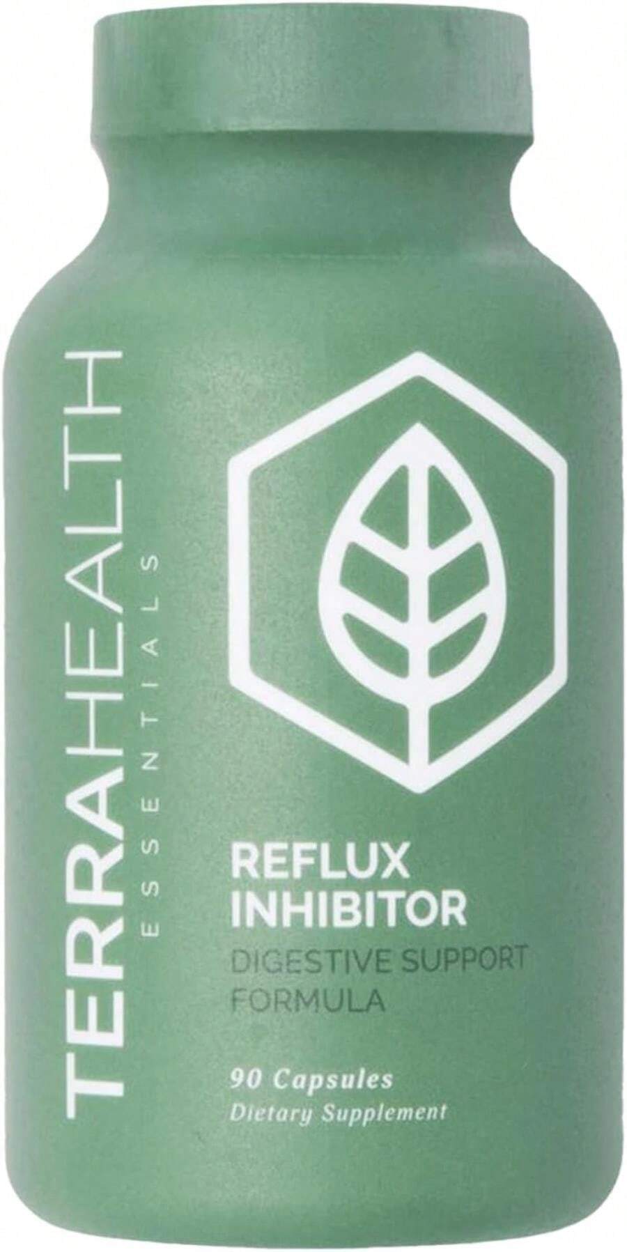Terra Health Essentials - Reflux Inhibitor | Relieve Indigestion And Heartburn | 30-Day Supply (90 Capsules) - 黑色 - 查看 1