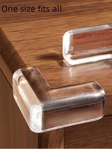 4 件套桌角保护垫，透明硅胶桌角保护垫，防止碰撞和受伤，保护家具、橱柜、玻璃边缘 - 無色 - 查看 7