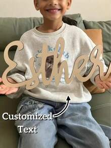 定制木质铭牌 | 字母墙饰 | 房间装饰 | 墙饰 | 铭牌 | 房间装饰 | 木质牌匾 | 波西米亚风格，木质墙饰 - 彩色 - 查看 5