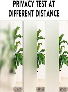 1 Roll Glass Privacy Window Film, Static Cling Frosted Decorative Window Sticker, UV Blocking Anti-Peeping Opaque Window Decal, Suitable For Indoor Home, Office, Kitchen, Bathroom To Protect Privacy