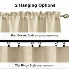 1pc Bohemian Solid Semi-Sheer Linen-Like Curtain, Pole Pocket Top, Easy Hanging, 180gsm Linen Fabric, Filters Light, Provides Privacy, Minimalist Elegant Home Decor Curtain, Calm And Comfortable Visual Experience, Suitable For Bedroom, Living Room, Bathroom, Kitchen, Closet, Office