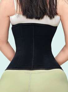 Waist Trainer Belt With Zipper High Compression Body Shaper For Women