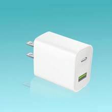 1/2/3/4 件装 USB-C 墙充，双端口 PD 快充 Type-C 充电器插头适配器，适用于多人充电、多设备充电、家庭充电需求以及办公桌面充电，家用办公手机充电器，多端口高输出功率