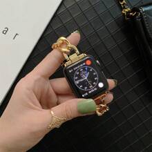 1 peça Pulseira de Reposição Metálica Compatível 38mm/40mm/41mm/42mm/44mm/45mm/49mm/46mm para , Pulseira com Estilo de Joias Brilhante Adequada para Séries 9/8/7/6/5/4/3/2/1, Mulheres