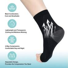 This Ankle Compression Socks Feature A Toeless Design And Elastic Foot Support, Providing Arch And Ankle Support, Suitable For Daily Wear And Outdoor Activities. - Multicolor - View 4