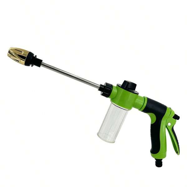 Multi-Function High Pressure Washing Car Water Gun, Viral T8 Metal Long Rod Car Washing High Pressure Water Gun, Suitable For Garden Watering, Glass Cleaning