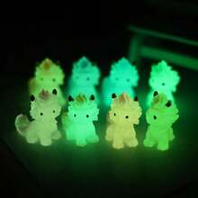 20/40pcs Glow-In-The-Dark Mini Dragon Collectibles, Fantasy Resin Home Decor Figurines, Car Interior Decoration, Desk Micro Ornaments