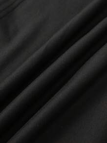 Short Sleeve Round Neck T-Shirt With Cartoon Image Printed On It, Casual And Fashionable Short Sleeve T-Shirt, Micro Elastic, Non-See-Through, Easy To Care For Material, Ideal Daily Wear, Ladies T-Shirt - 黑色 - 查看 4