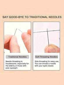 自穿线针：适合所有人的简单侧穿线 - 非常适合老年人或视力不佳的人