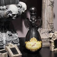 Halloween Home Decor Resin Bat Potion Bottles For Indoor Use Spooky Décor 4.25 X 4.25 X 9.5 Inches - 黑色 - 查看 5