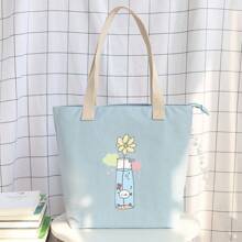 Women Shoulder Bags - 米色白小雛菊320 - 查看 6