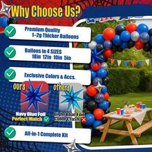 Spider Balloon Arch Kit With Starburst Foil Balloons And Navy Blue Red Black Silver Latex Balloons For Superhero Baseball Theme Garland Miles Spidey Man First 1st 2nd 3th 4th 5th Birthday Party Supplies - Color Mixing - View 4