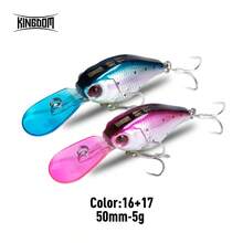 Kingdom Crazy Crankbaits Slow Sinking Fishing Lures Mini Minnow Swing Small Cranks Hard Baits 5g 50mmm Wobblers Fishing Tackle 1pc 2pcs 3pcs 6pcs