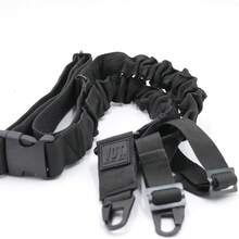 VDT TACTICAL GEAR Correa de Hombro Tactica, Correa Tipo Bungee, Correa de 2 Puntos Negro. - Negro - Ver 3