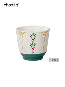 choxila 1个150毫升陶瓷咖啡杯，中东沙特咖啡杯，卡布奇诺蜡烛杯，节日礼物，适合下午茶、家庭聚会、餐厅、咖啡馆、露营等场合。 - 馬克杯 - 查看 12