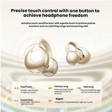 Lenovo Tai nghe Bluetooth TA410 tai nghe chạy bộ thể thao kẹp tai mở không ở trong tai khái niệm dẫn truyền xương Bluetooth 5.4 thoải mái và ổn định không thể vứt bỏ nhận thức thông minh gọi rõ ràng màu đen - màu đen - Xem 5