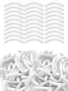 睫毛夹替换装，200 件/100 件/50 件/20 件睫毛夹替换垫，软橡胶睫毛夹替换垫，适用于通用睫毛夹（白色） - 白色 - 查看 14