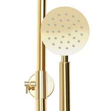 YUNRUX Retro Shower System Shower Set Shower Fitting Gold Bathroom Rain Shower With Hand Shower Shower System Rain Shower Shower Set