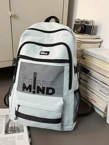 Large Capacity Multi-Compartment Unisex Backpack, Casual Lightweight Short Trip Luggage School Bag - Multicolor - View 7