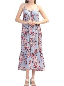 Azul oscuro rojo floral Sp0023